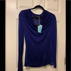 TED BAKER Cowl Neck Long Sleeve Top w/ Tags